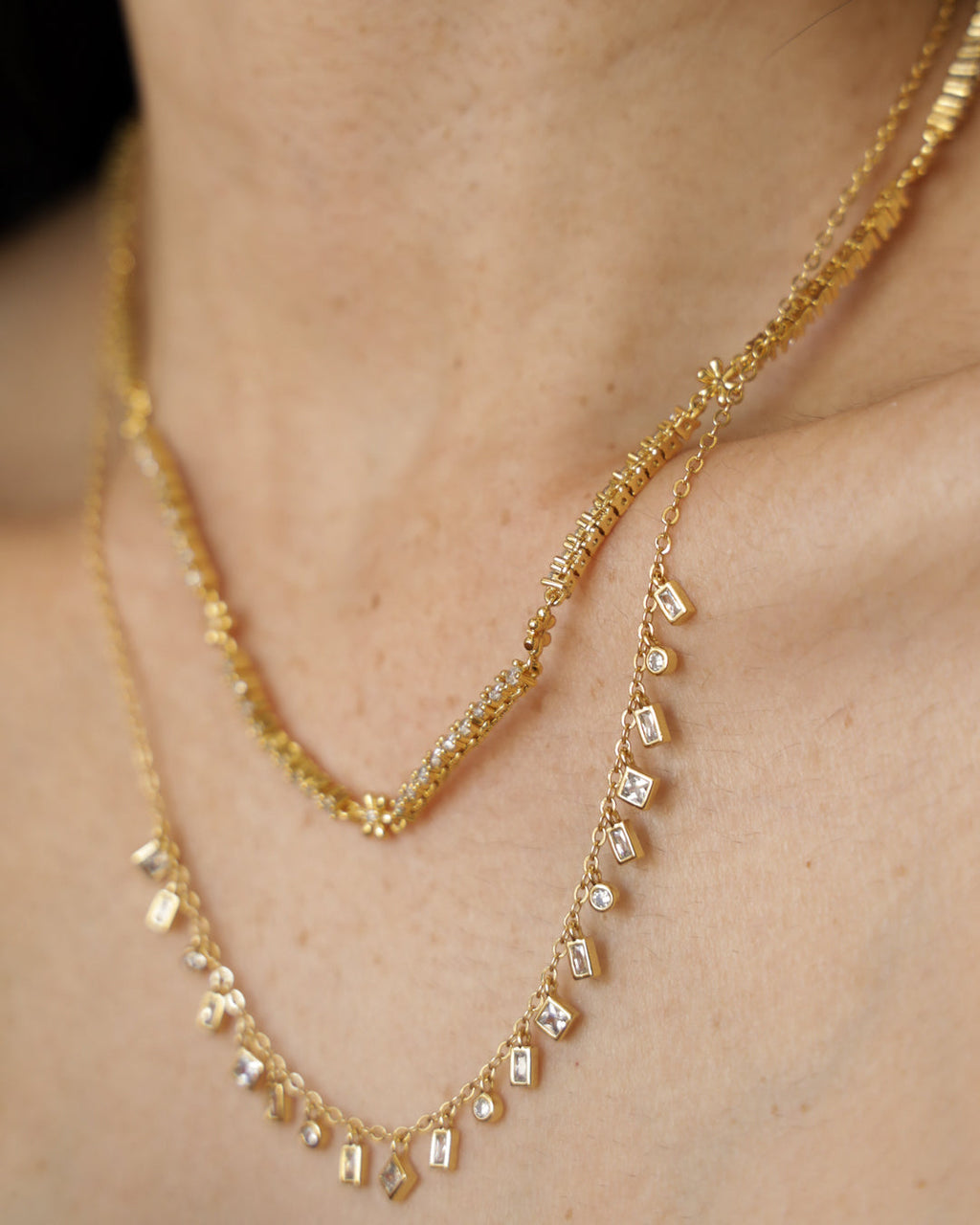 Daisy Ballier Chain Necklace - Gold — another angle 2