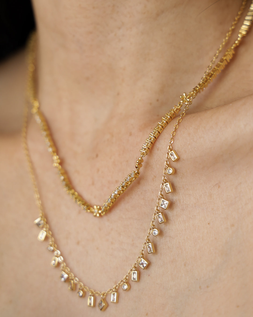 Daisy Ballier Chain Necklace - Gold — another angle 2