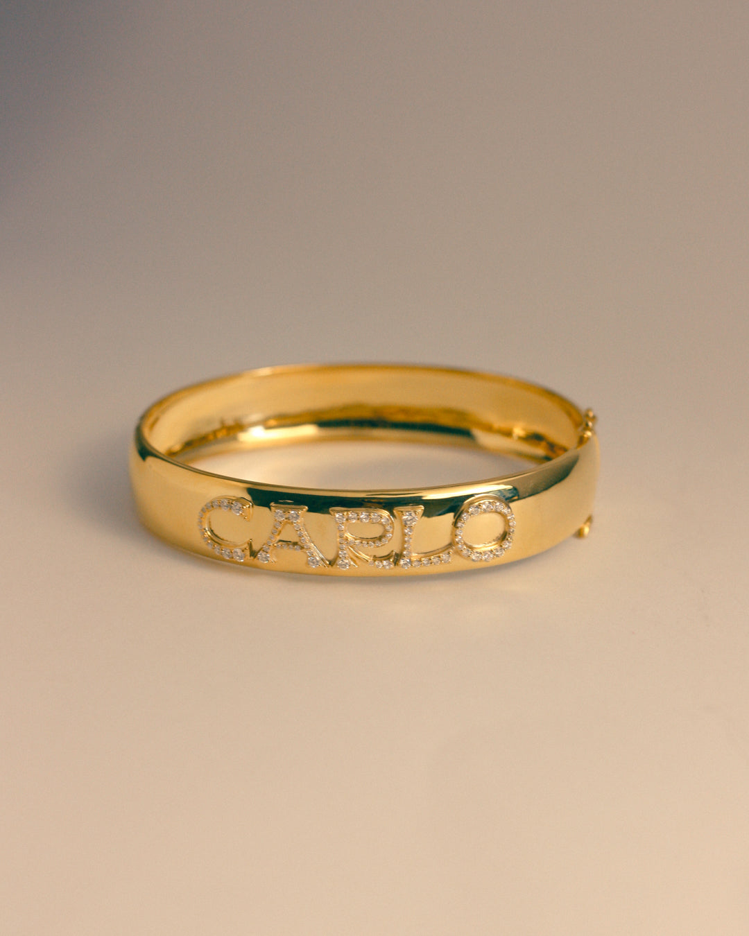 Pavé Initial Bangle
