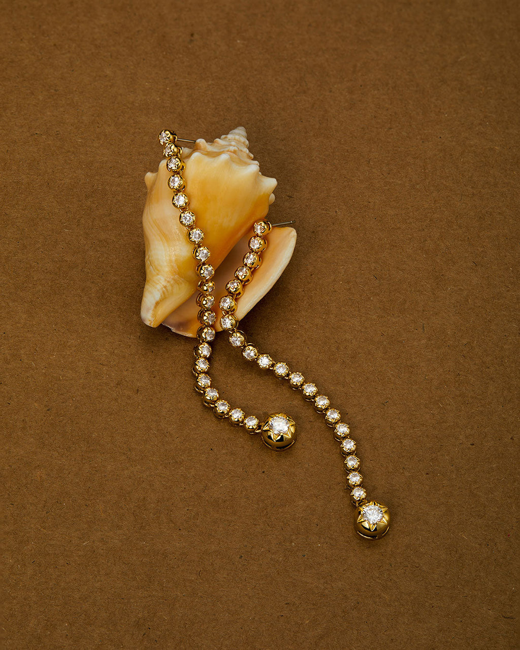 Rose Bud Tennis Drop Studs — detail view 2