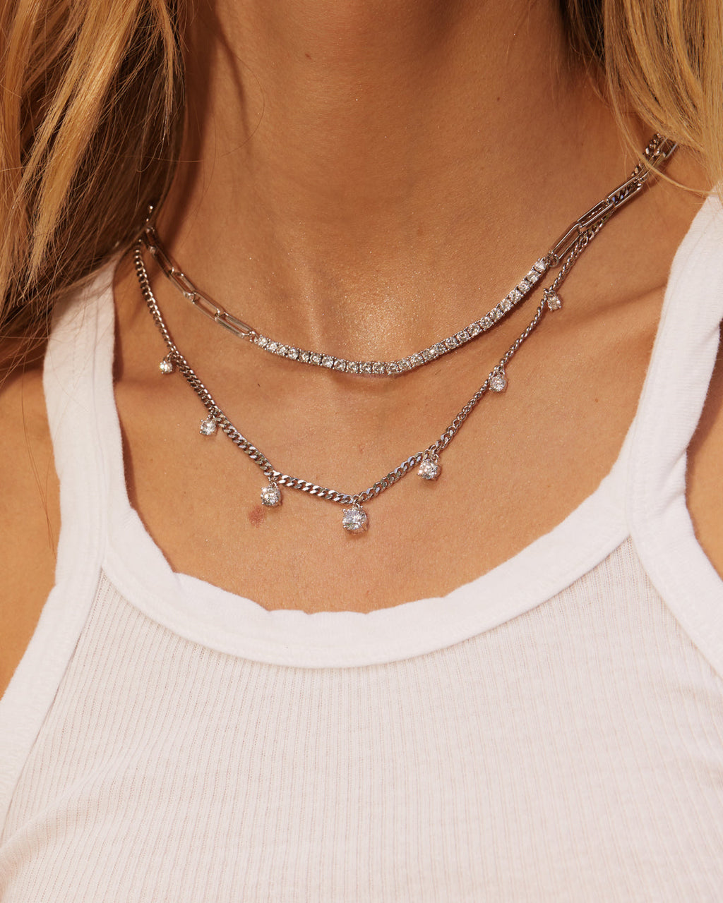 Ballier Chain Link Necklace - Silver — detail view