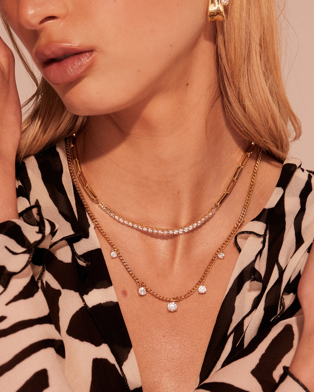 Ballier Chain Link Necklace - Gold — detail view