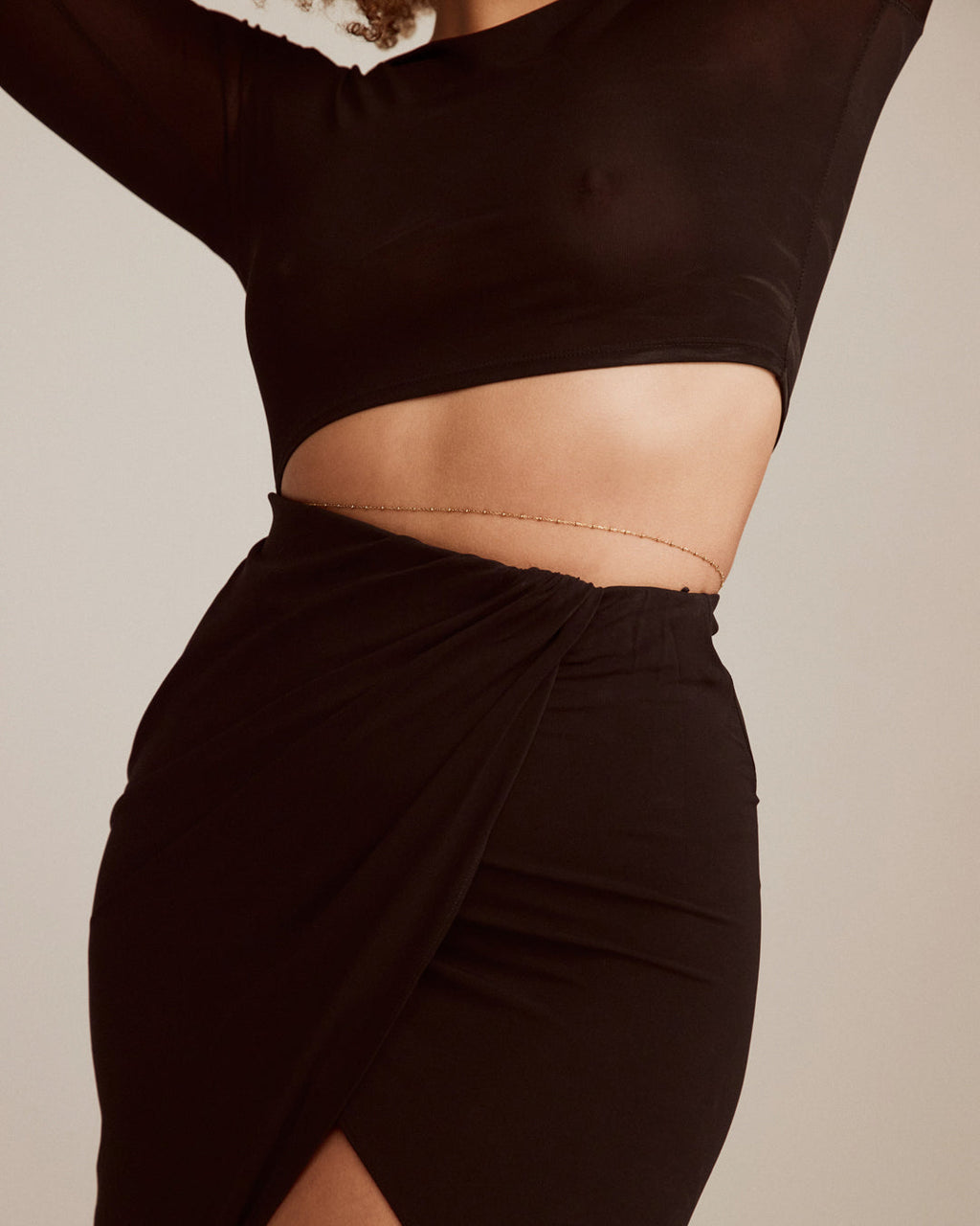Mondays at Teddy's Belly Chain - Silver — alternate view