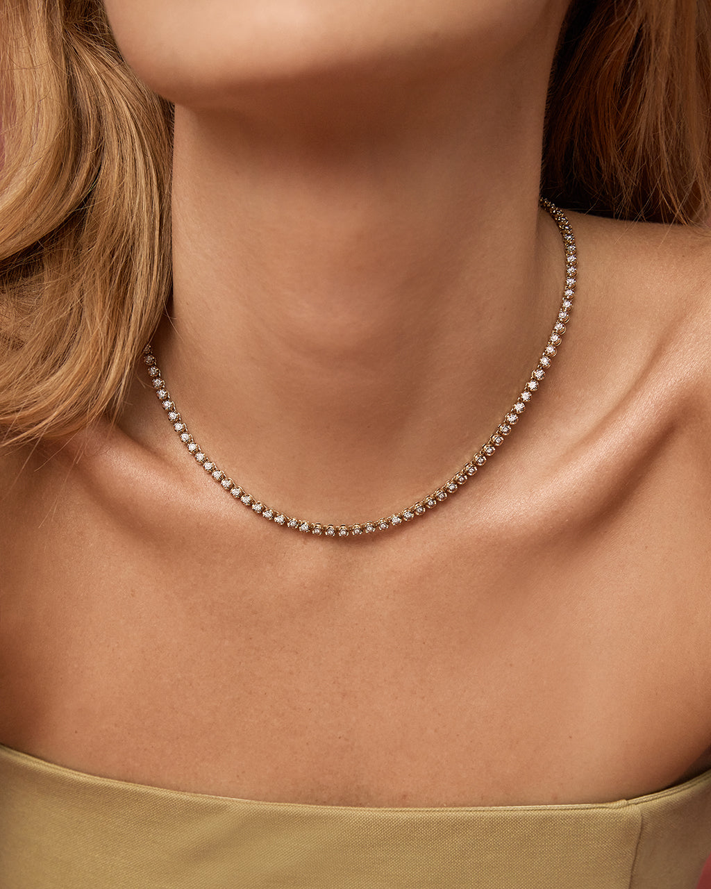 One and Only Tennis Necklace — detail view 2