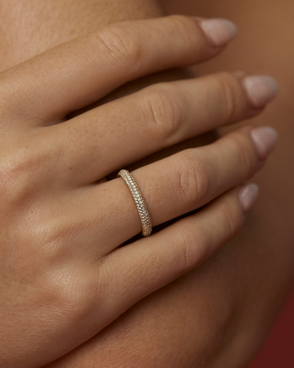 Super Shimmer Diamond Band - Rings — alternate angle