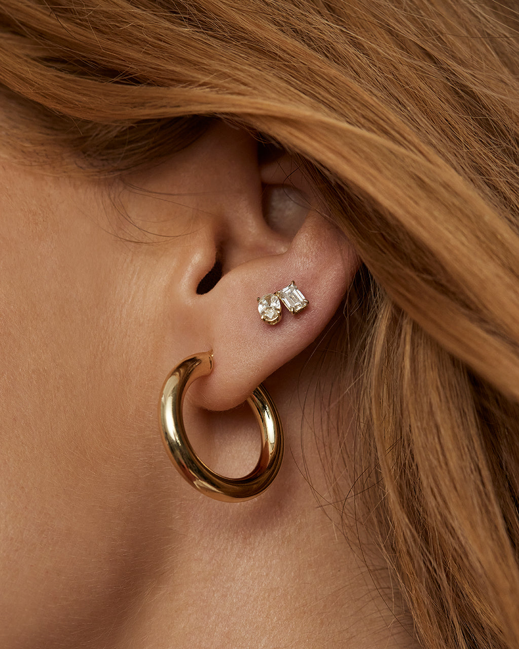 Real Deal Baby Amalfi Hoops — alternate view
