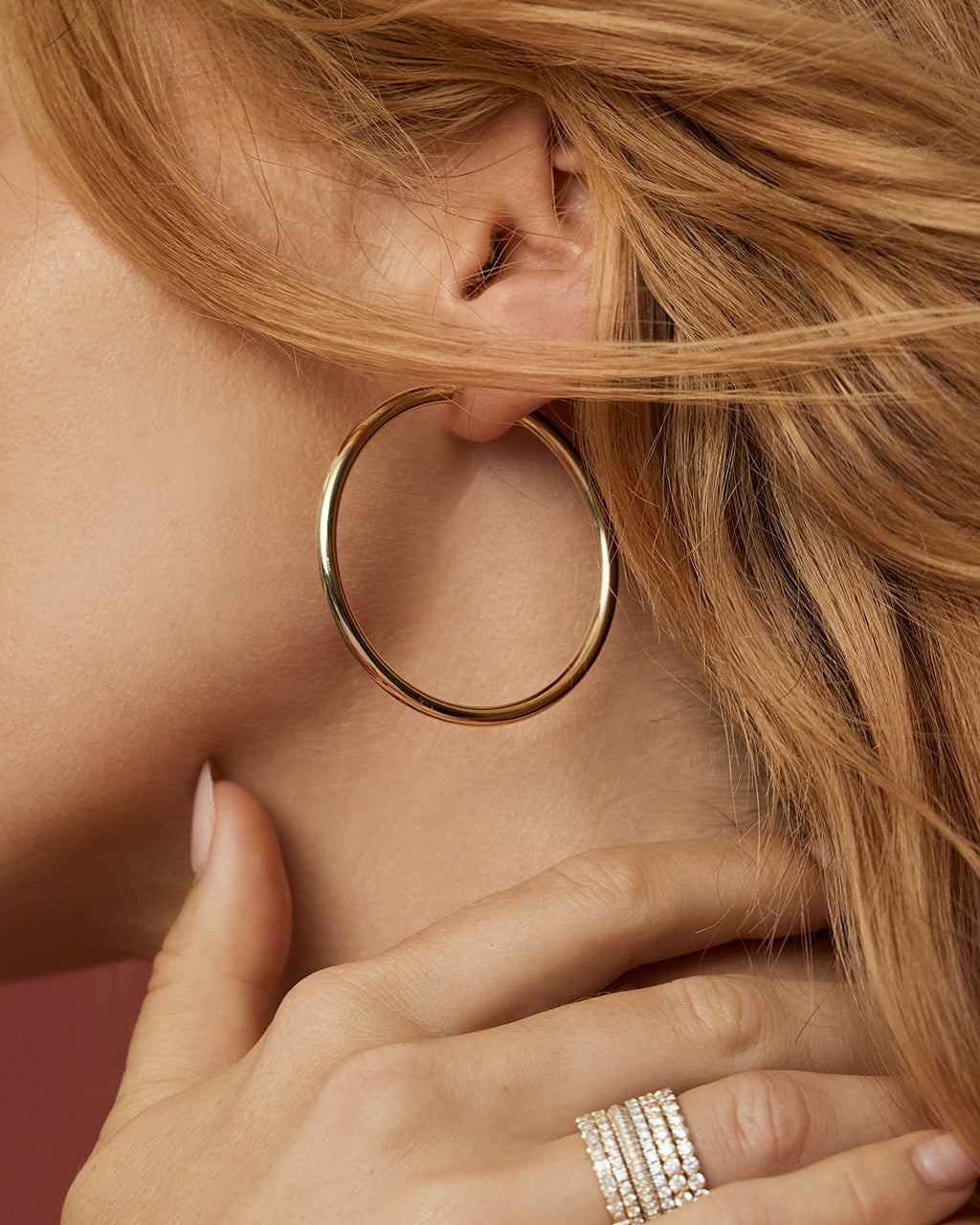 Real Deal Amalfi Hoops — alternate view