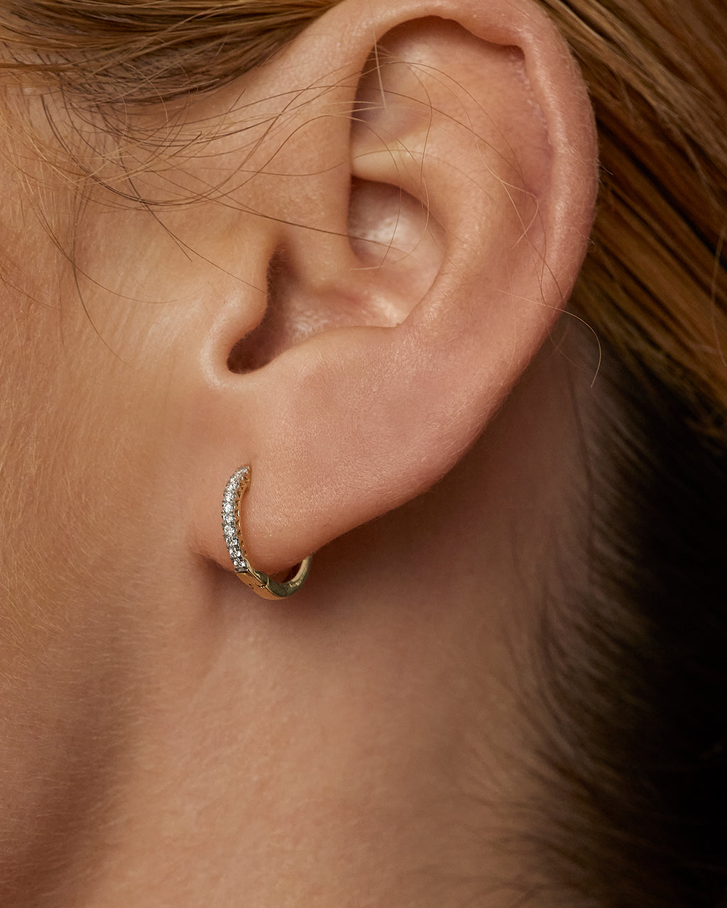 Dreamy Diamond Hoops (11mm) — alternate view