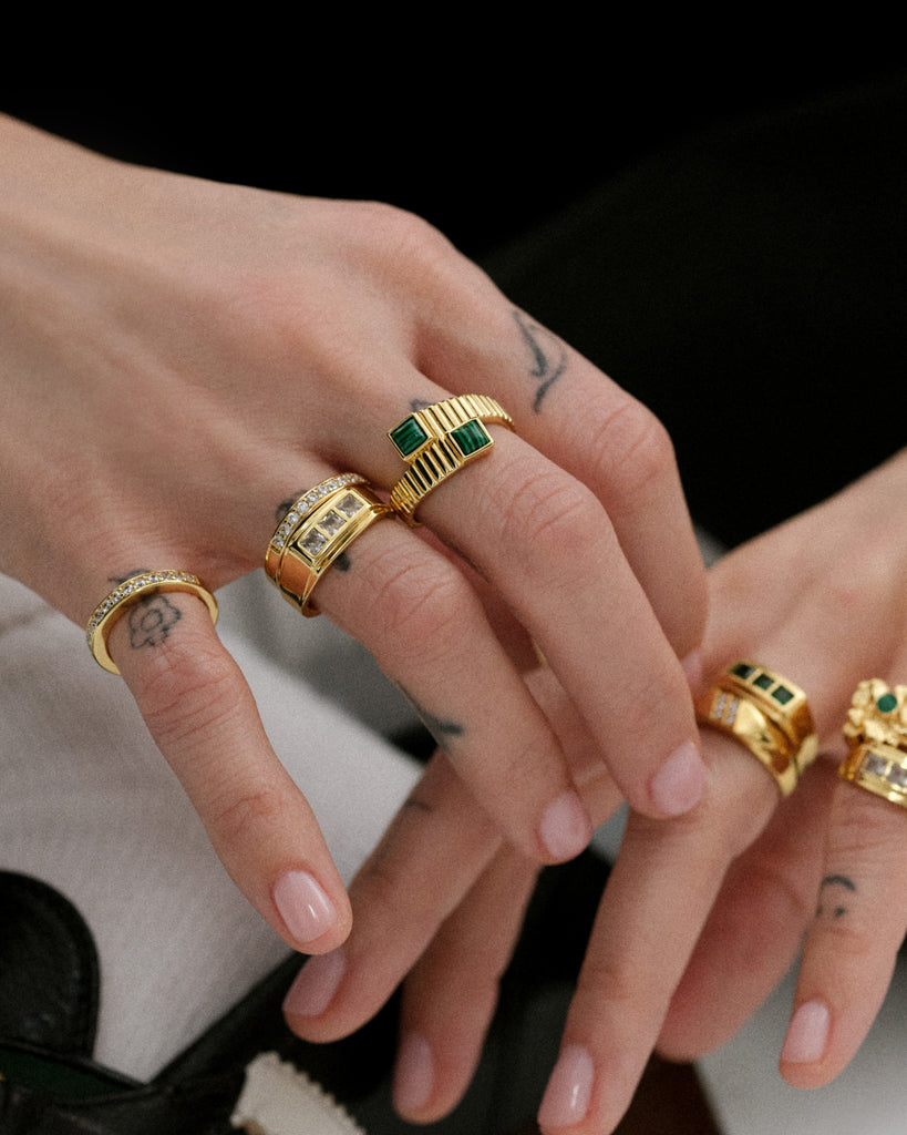 Malachite Wrap Ring — alternate view 2