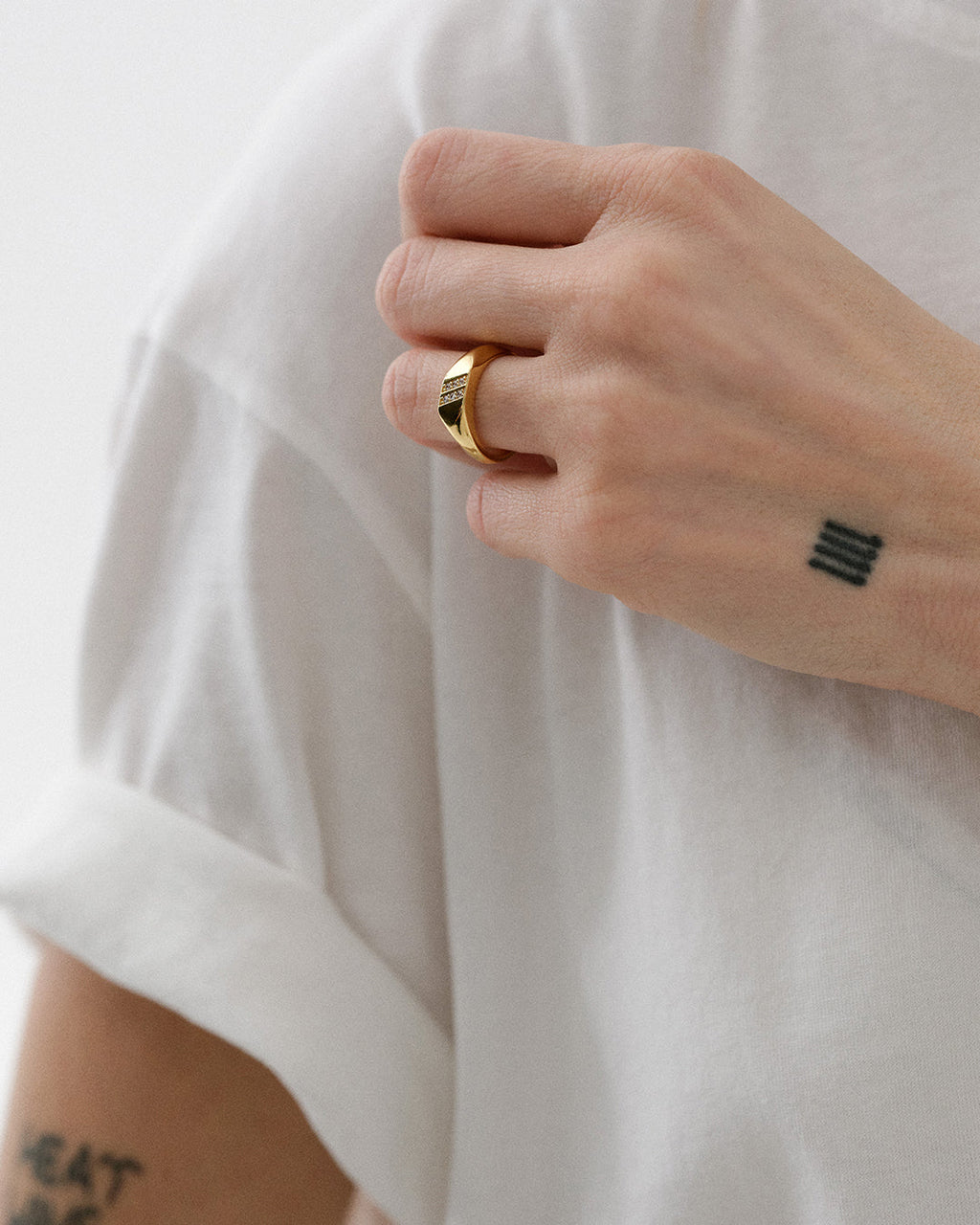 TT Two Stripe Ring — another angle