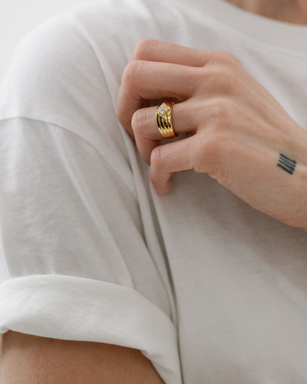 Dominick Diamond Ring — detail view