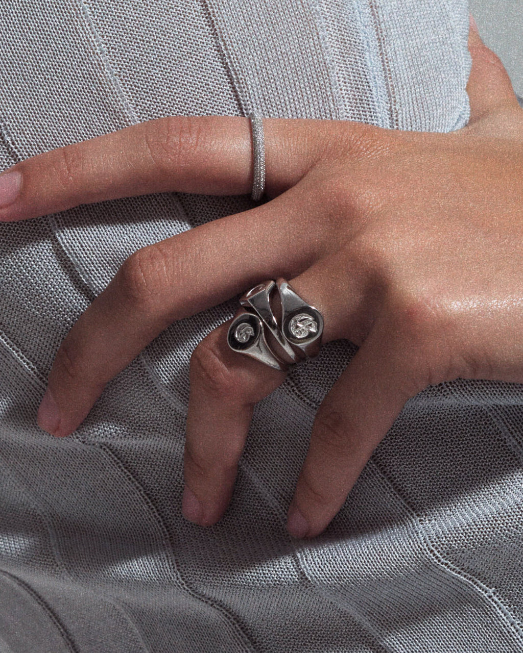 Oval Signet Ring [Old English] — another angle