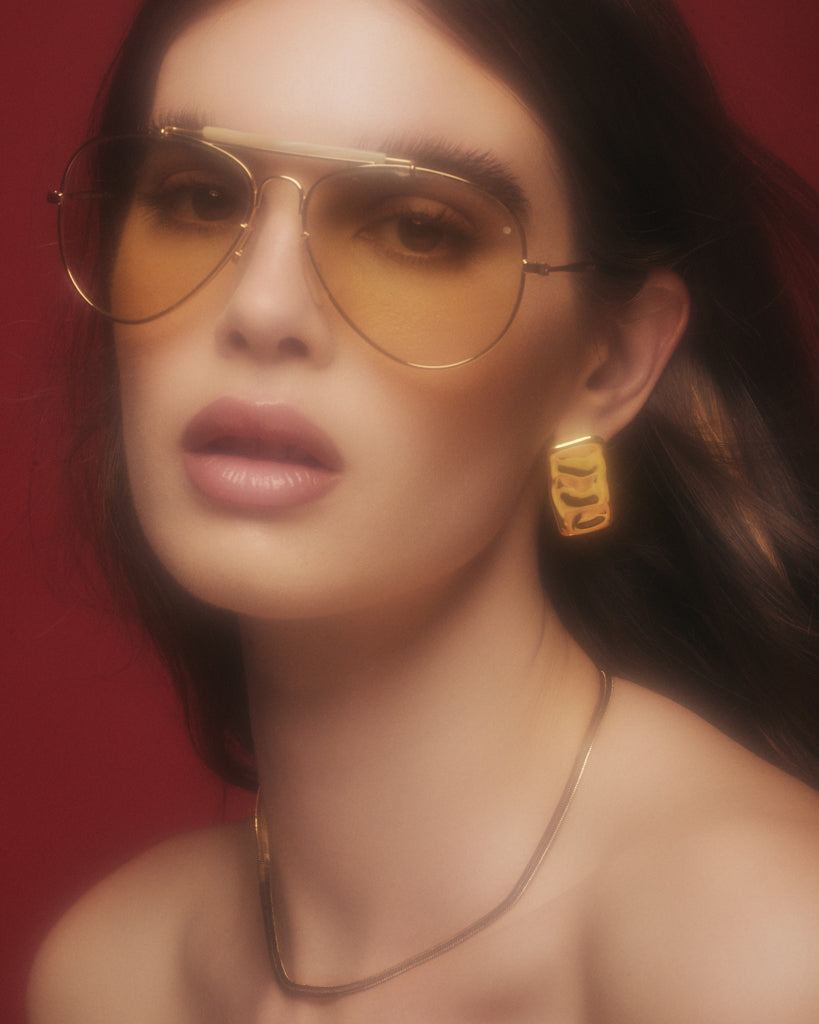 Sunset Earrings — detail view