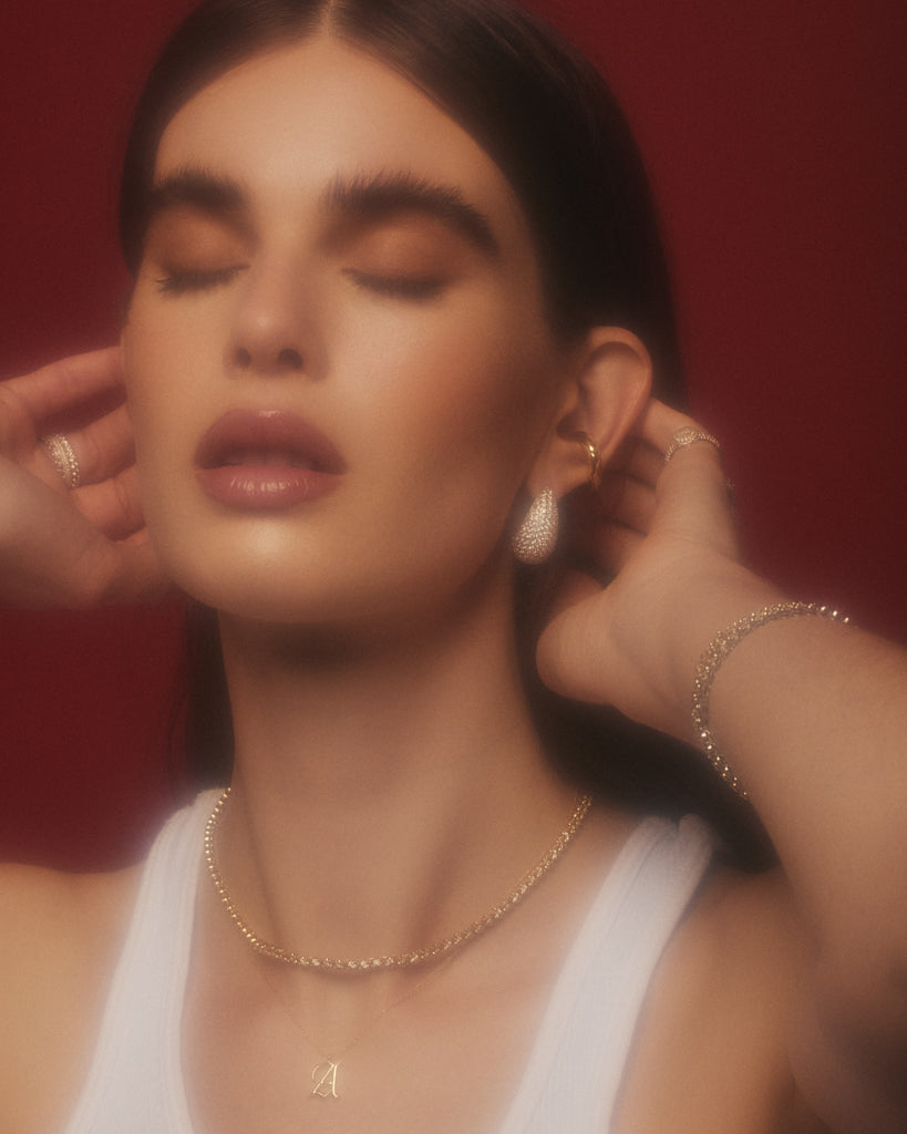 Pavé Gia Earrings — alternate view 2