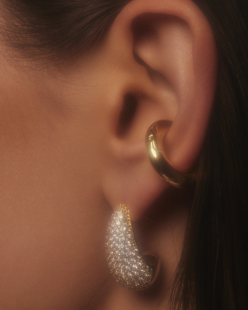 Pavé Gia Earrings — another angle 2