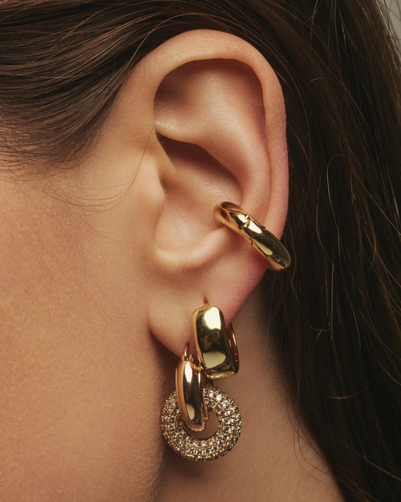 Amalfi Ear Cuff - Gold - Earrings — alternate view 2
