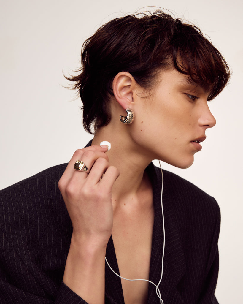 Remy Ridged Hoops — detail view 2