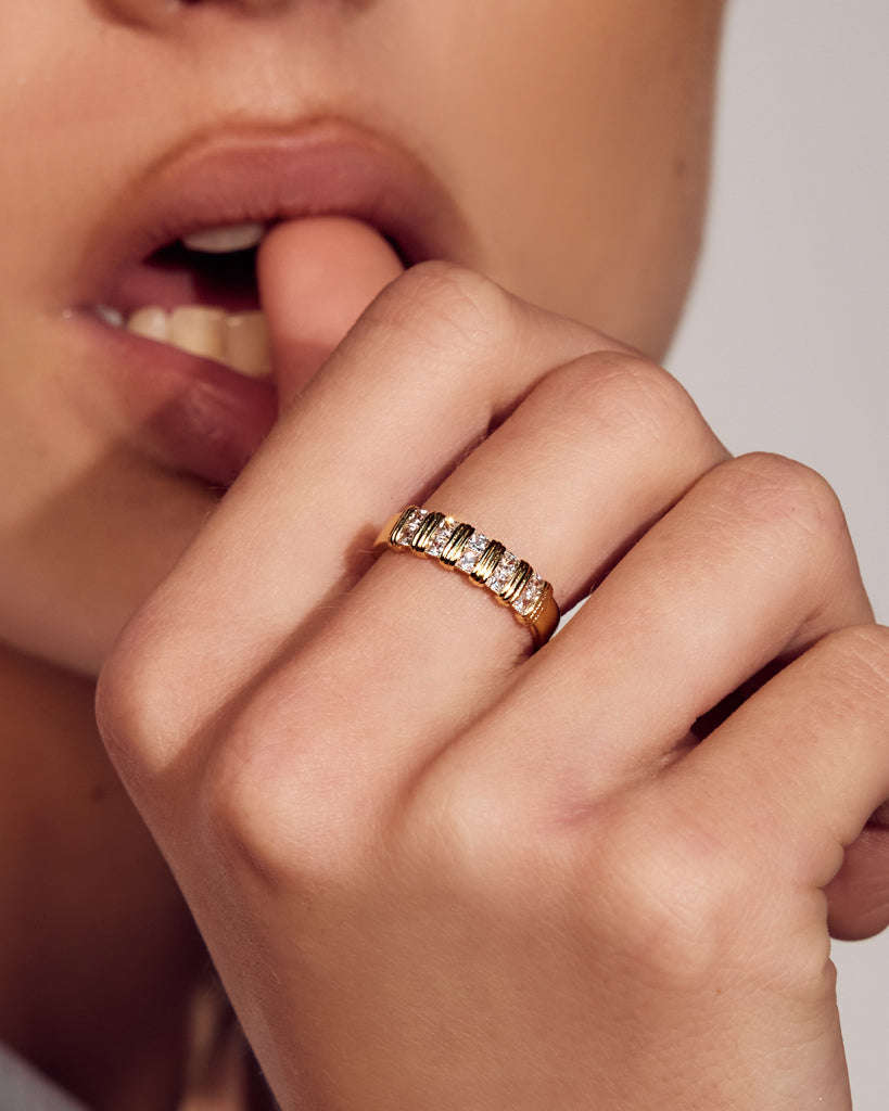 Remy Princess Cut Band - Rings — another angle