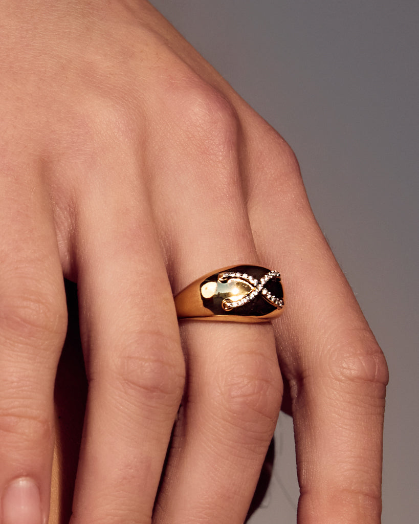 Mariner Cross Ring — another angle