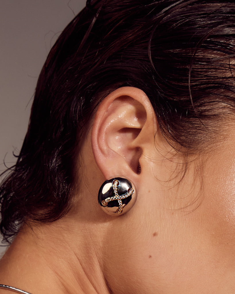 Mariner Cross Studs - Earrings — alternate view 2