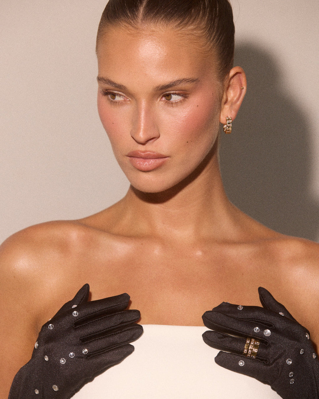 Bianca Bezel Hoops — another angle