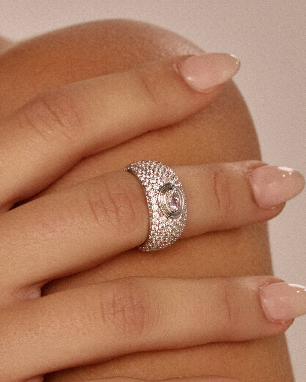 Pavé Jewelle Ring — another angle