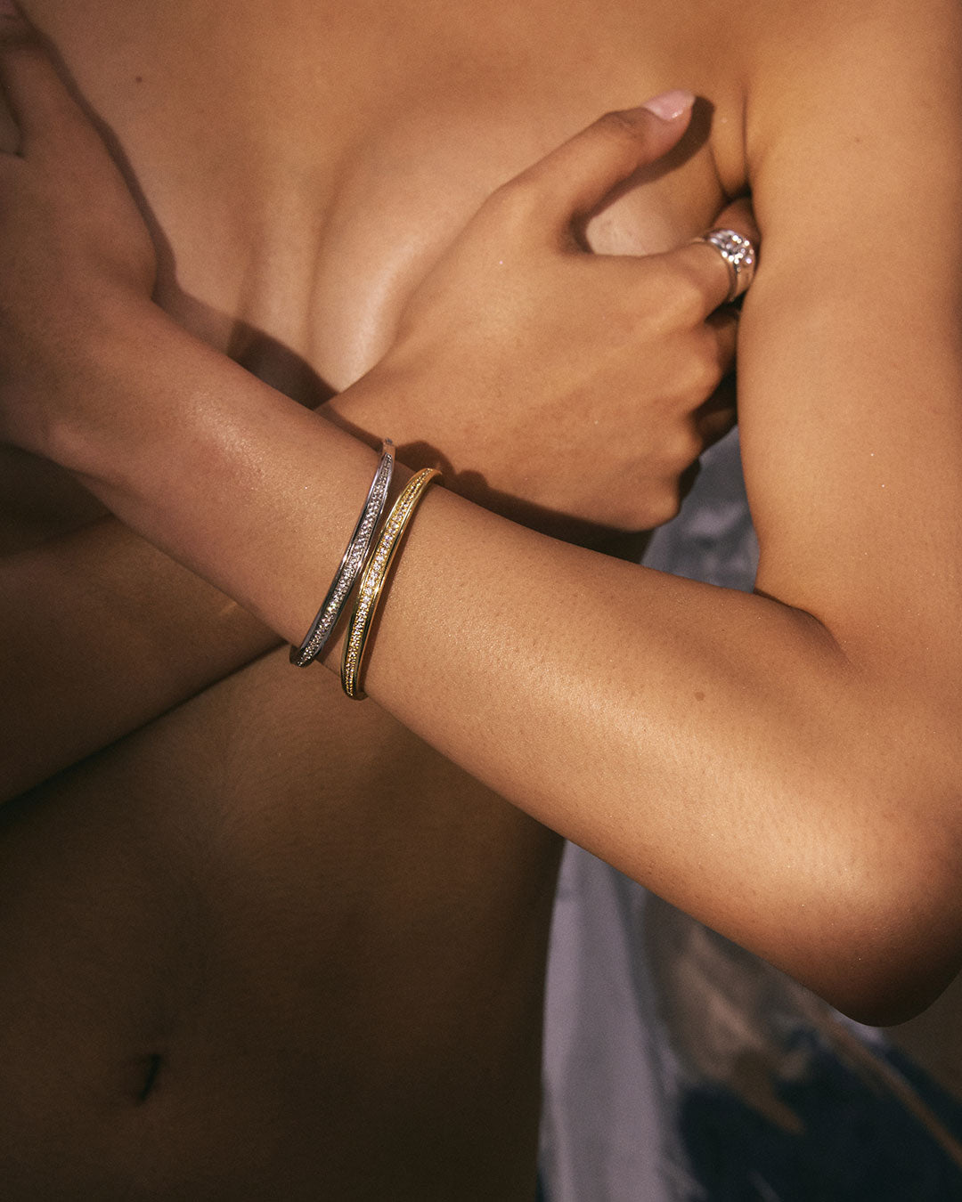 Wave Hinge Cuff - Bracelets — detail view