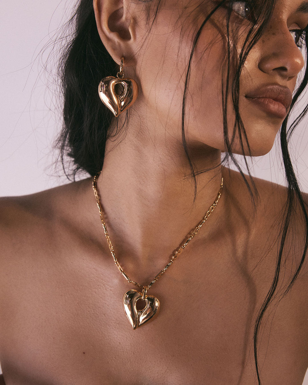 Corazon Statement Necklace — alternate angle
