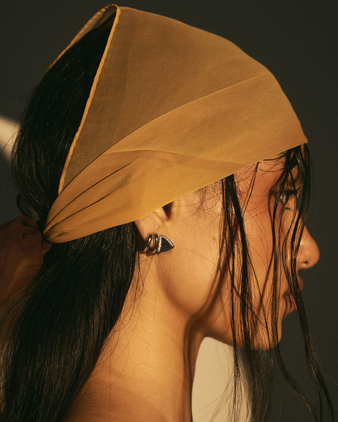 Layla Split Hoops — detail view