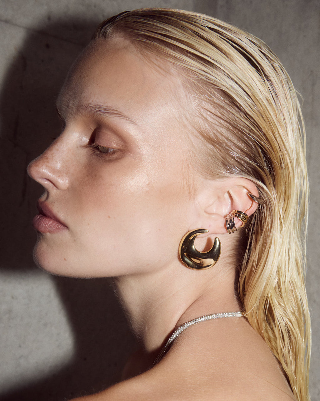 Mercury Disc Ear Cuff Set - Earrings — alternate view 2