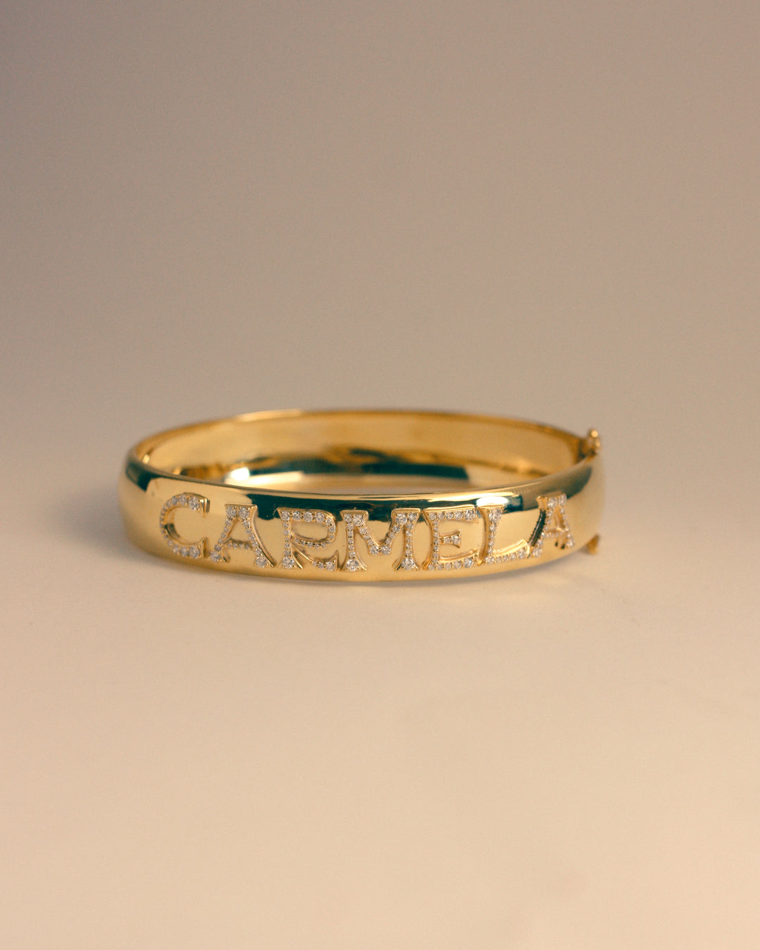 Pavé Initial Bangle — another angle