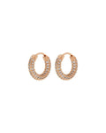 Pavé Amalfi Huggies - Rose Gold - Earrings
