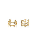 Pavé Hex Ear Cuff - Gold - Earrings