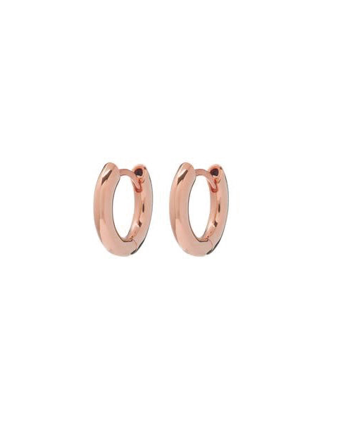 Plain Amalfi Huggies - Rose Gold - Earrings