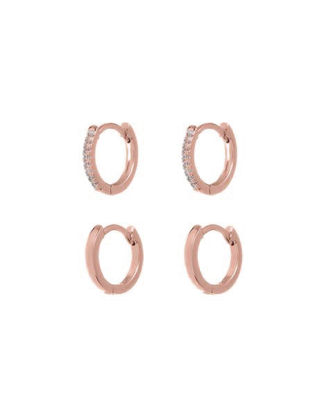 Sorrento Huggies - Rose Gold - Earrings