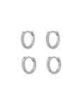 Sorrento Huggies - Silver - Earrings