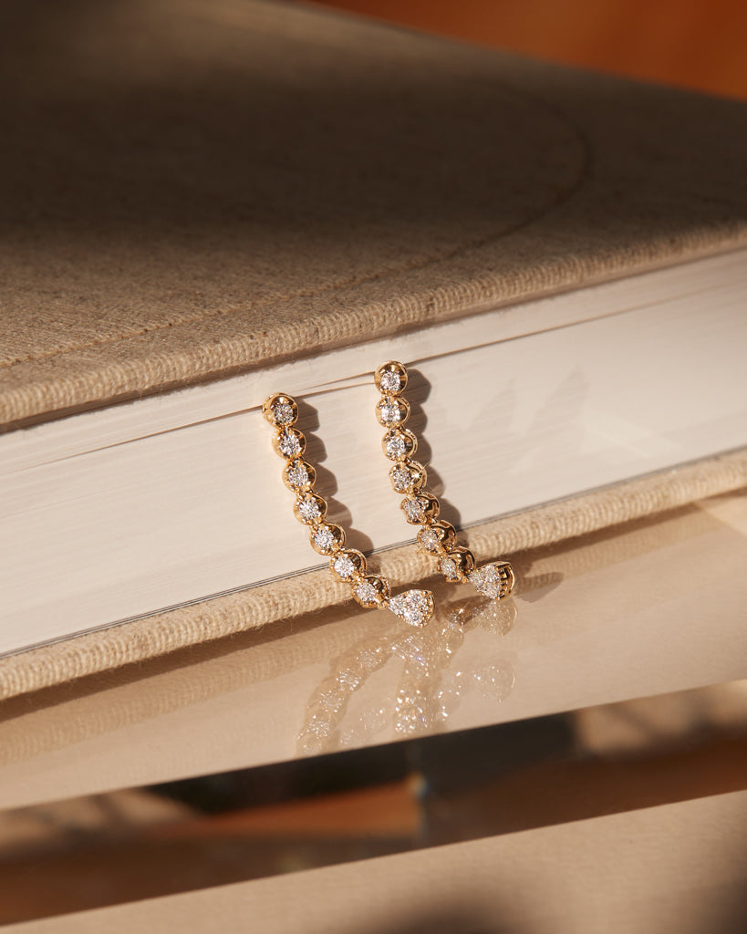One and Only Diamond Drop Studs - Earrings — alternate angle