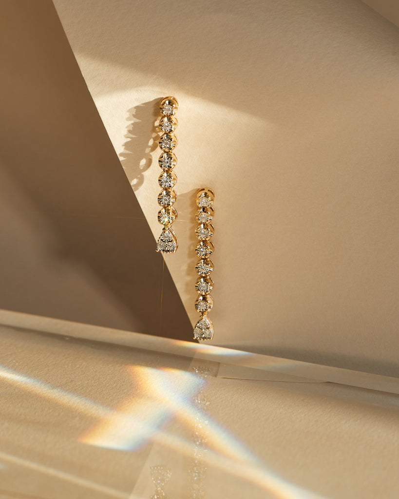 One and Only Diamond Drop Studs - Earrings — detail view 2