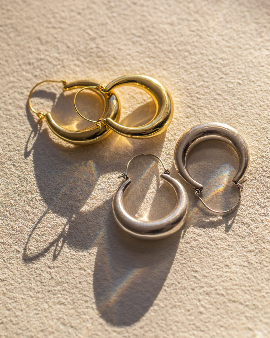 Martina Tube Hoops - Silver — alternate view