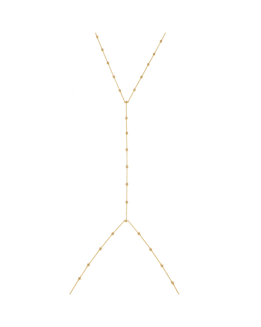 Just A Little Bling Body Chain in Gold