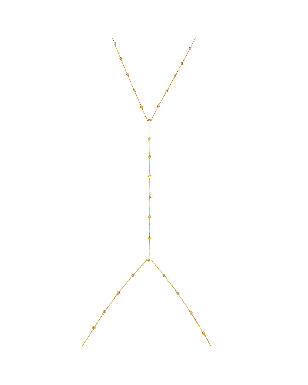 Just A Little Bling Body Chain in Gold