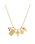 Tropicana Charm Necklace Set in Gold