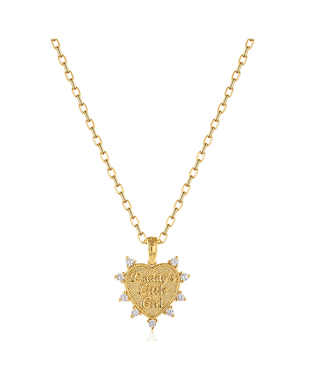 Daddy's Little Girl Necklace in Gold