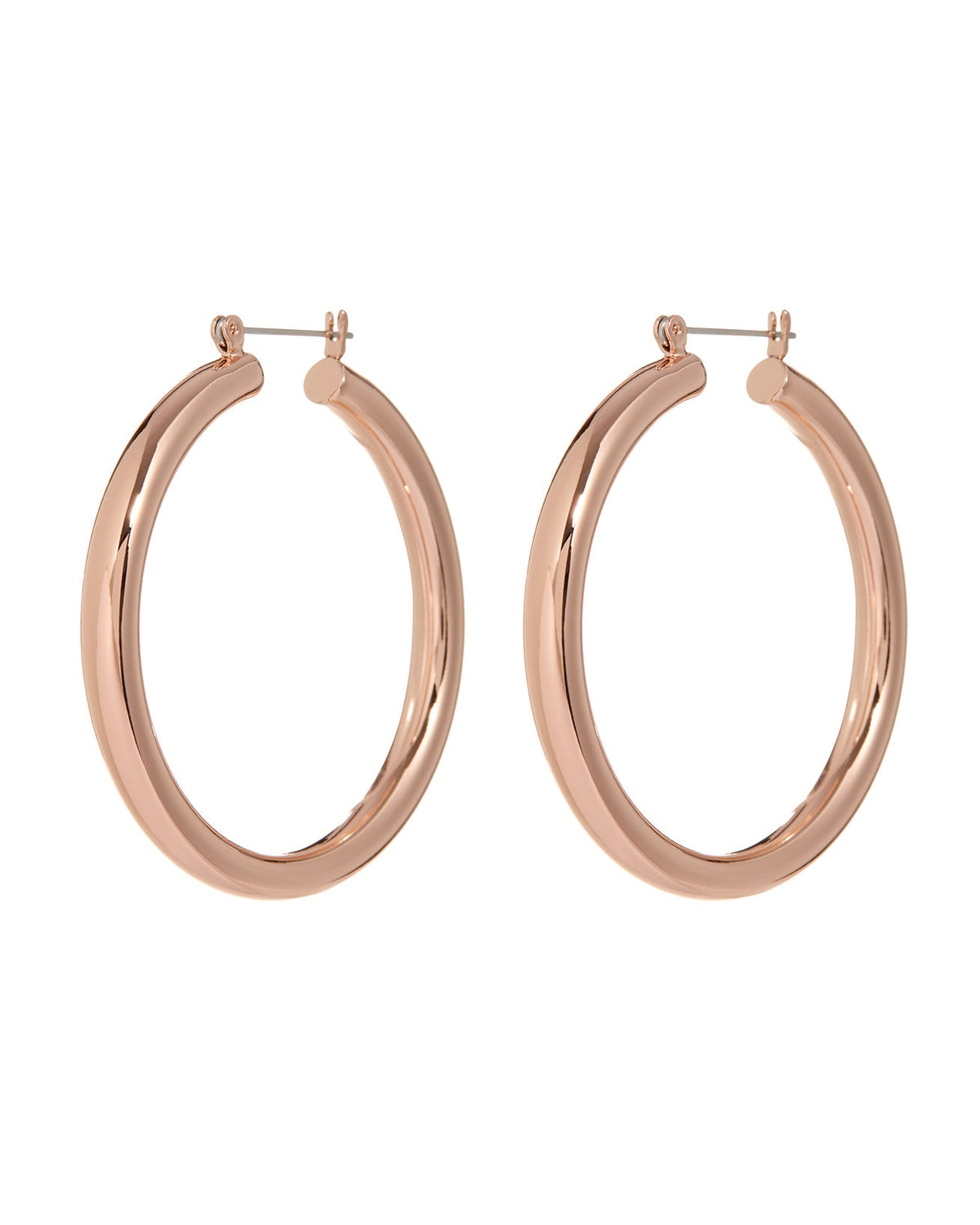 Amalfi Tube Hoops - Rose Gold