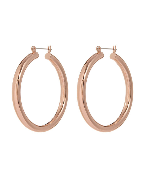 Amalfi Tube Hoops - Rose Gold