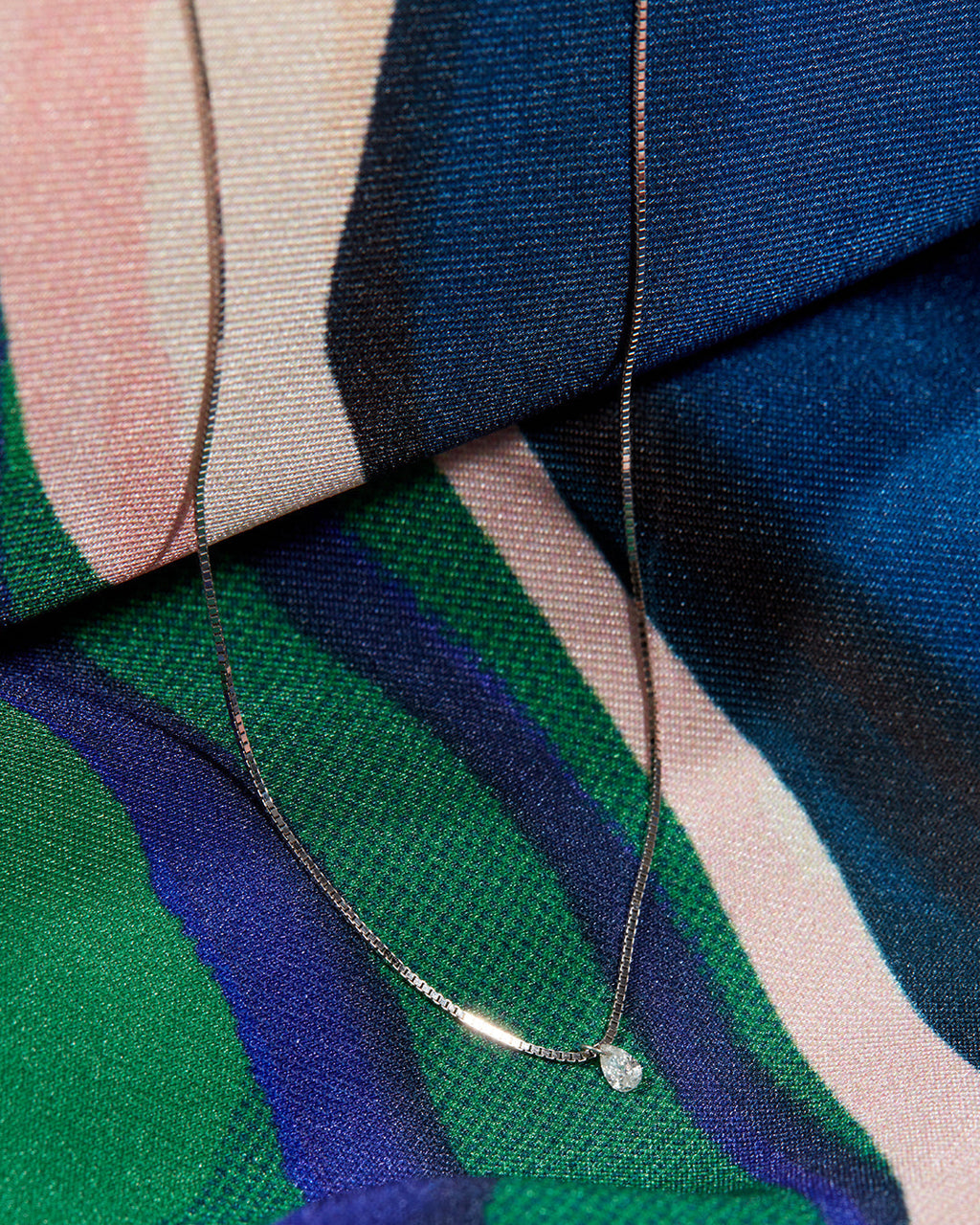 Bella Diamond Charm Necklace — alternate angle