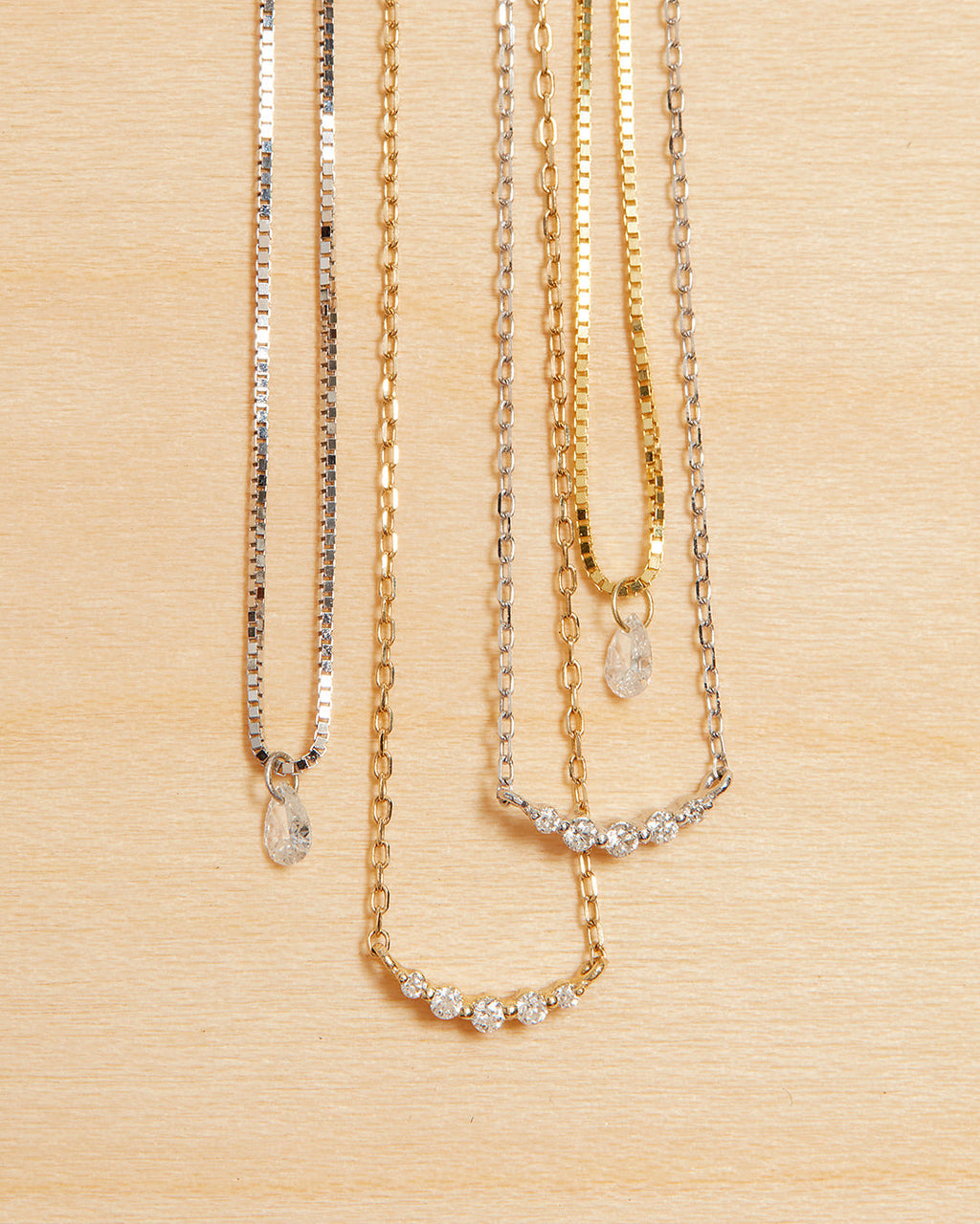 Bella Diamond Charm Necklace — alternate view 2
