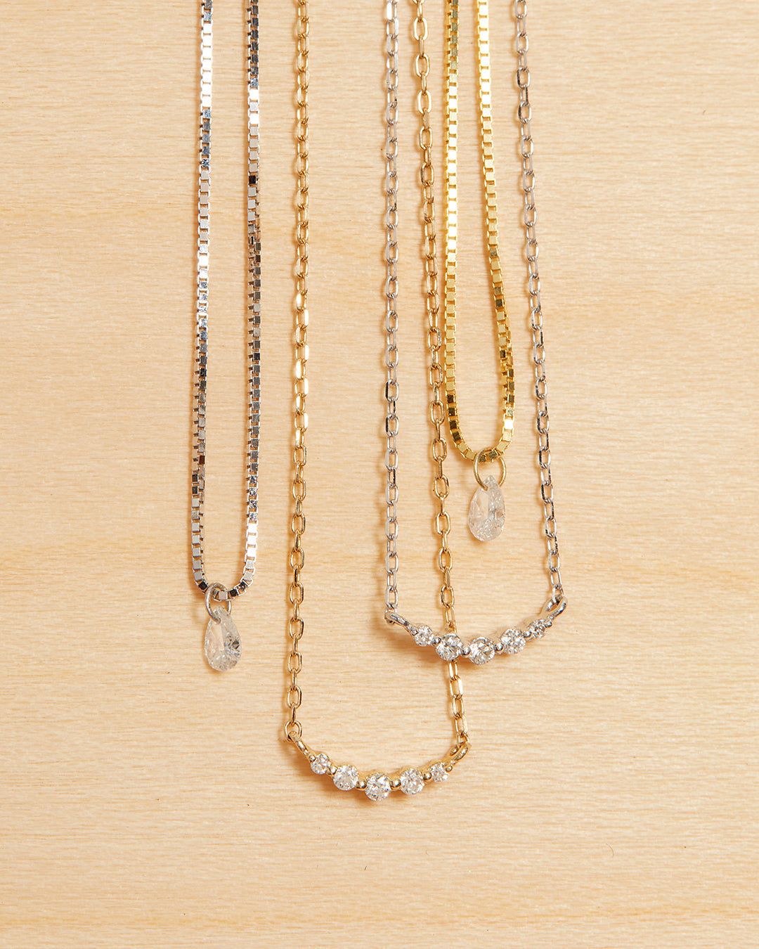 Bella Diamond Charm Necklace — alternate view 2