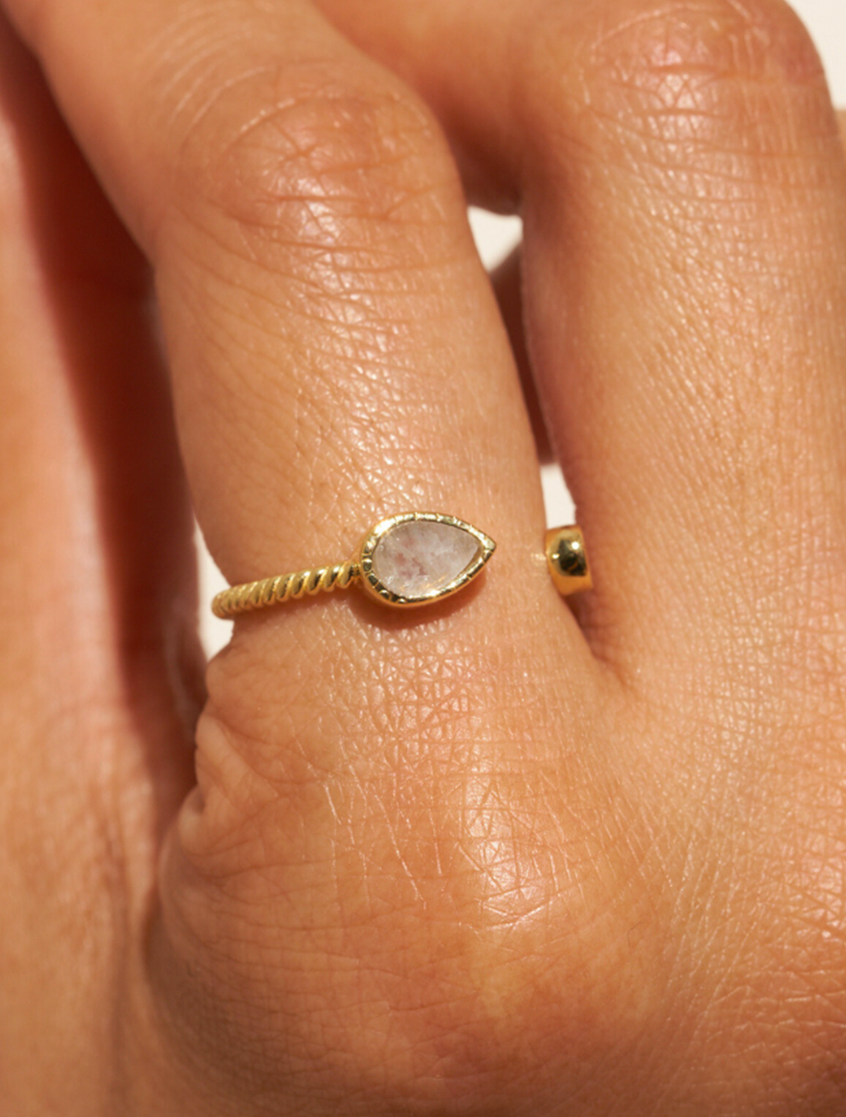 Bali Ring - Stone of Moon - alternate view