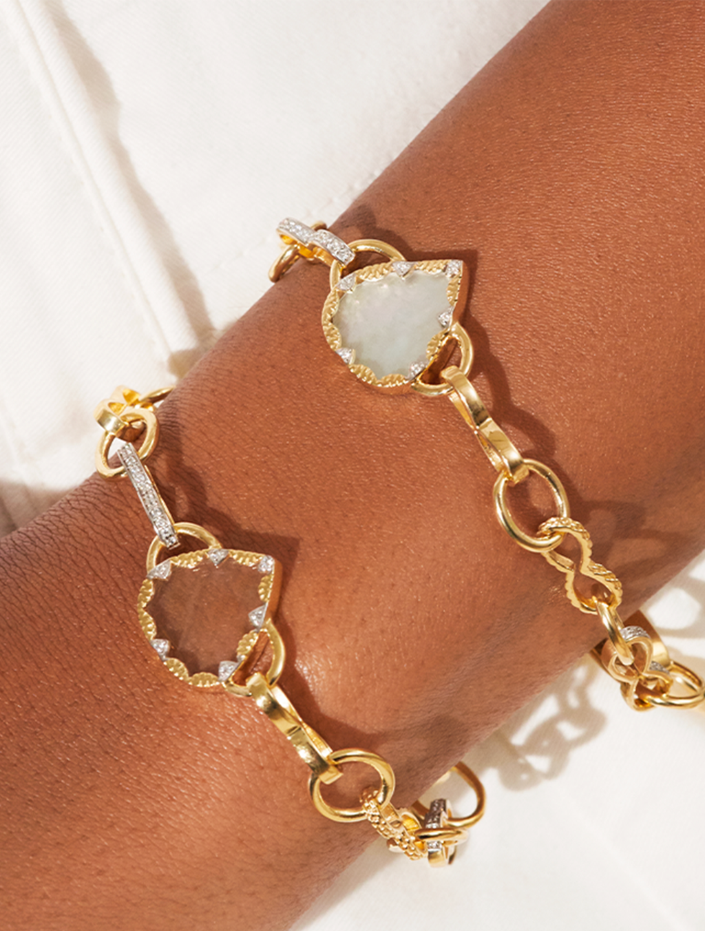 Lima Bracelet - Rutilated quartz Golden - alternate view
